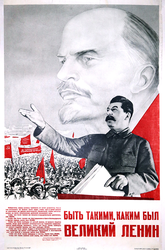 Be as was the Great Lenin.
Electors; the people should require from their deputies that they do their tasks to the utmost, that in their work they do not lower themselves to the level of the political peon, that they remain at their posts as political activists of the Leninist type. 
[Partial translation]