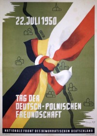 PP 566: 22.Julio.1950.
Jornada de la amistad entre Alemania y Polonia.
Frente Nacional de la Alemania Democrática