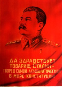 PP 832: Viva el camarada Stalin – 
creador de la constitución más democrática del mundo.